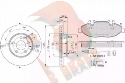 R BRAKE 3r16750415 -  